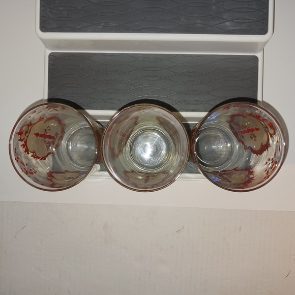 Culver Red Christmas Candle Highball Glasses, Vintage, HTF - Picture 5 of 6